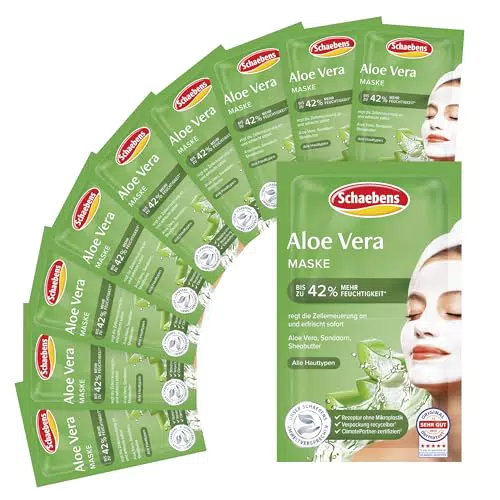 Schaebens Mascarilla Facial Aloe Vera Hidratante y Calmante