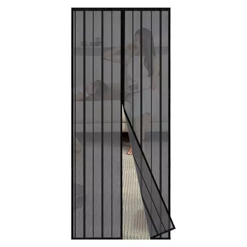 Sekey Cortina Magnética Para Puerta Antimosquitos Madera Hierro Metálica Balcón RV