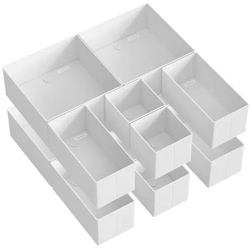 Songmics Organizadores de Cajones Plegables para Ropa Interior, Calcetines, Corbatas