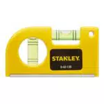 Stanley Nivel de Bolsillo 0-42-130 con Base Magnética y Precisión 2 mm/m Aluminio