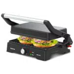 Taurus MyGrill Vintage Grill Eléctrico 1000W con Placas Antiadherentes 180º