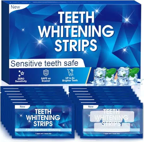 Blanqueador Dental Tiras Blanqueadoras Dientes Seguro Para Manchas De Café, Vino, Tabaco