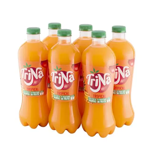 Trina Tropical Refresco Sin Gas Bajo en Calorías Bebida Refrescante