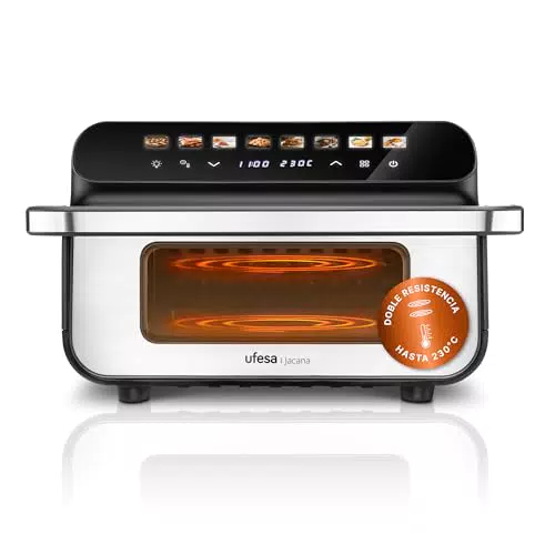 Ufesa Jacana Freidora de Aire 10L con Doble Resistencia y Horno Eléctrico 2 en 1