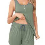 Vlazom Pijama Sexy Mujer Sin Mangas Corto Verano