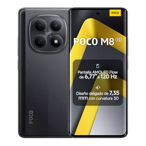 Xiaomi POCO M8 5G Smartphone 8+256GB Pantalla AMOLED 120Hz Snapdragon 6 Gen 3