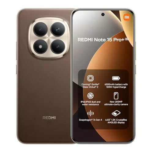 Xiaomi Redmi Note 15 Pro+ 5G Smartphone 8GB 256GB AMOLED Snapdragon 200MP 100W