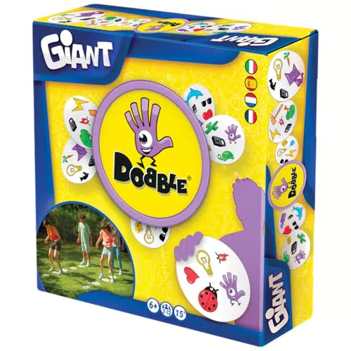 Zyogmatic Dobble Giant Español Juego de Mesa Cartas para Niños y Adultos