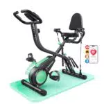 Toputure 2026 Bicicleta Estática Plegable 5 en 1 con APP y 16 Niveles de Resistencia