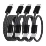 Anysea Cable USB C a USB C Carga Rápida 60W Nylon Para iPhone Galaxy iPad MacBook