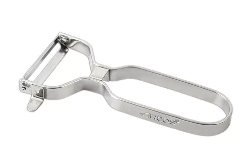 Pelador Profesional Arcos 130mm en Acero Inoxidable Cromado - Utensilio de Cocina para Pelar Frutas y Verduras