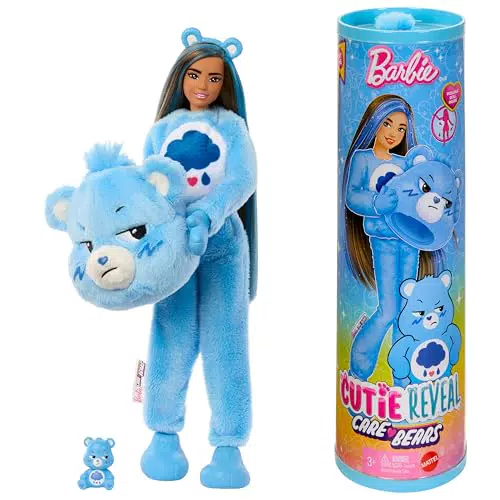 Barbie Cutie Reveal Chelsea Muñeca con accesorios y disfraz de peluche