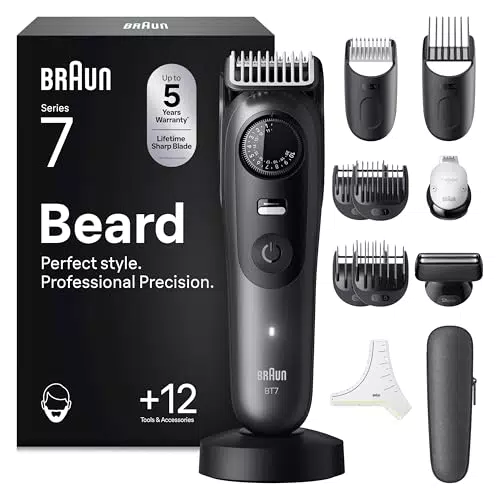 Braun Recortadora De Barba Series 7 BT7545 Resistente Al Agua Con Accesorios