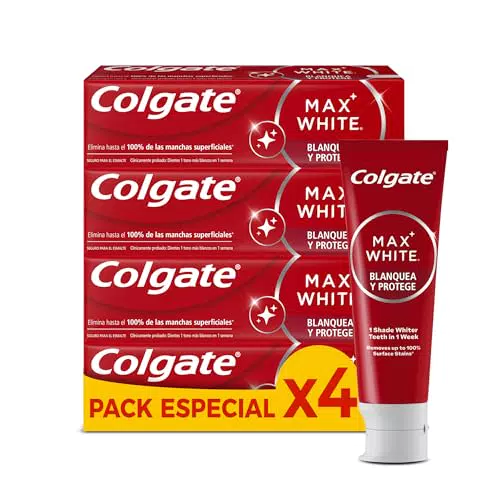 Colgate Max White Blanquea y Protege Pasta de Dientes Blanqueadora Dientes Más Blancos