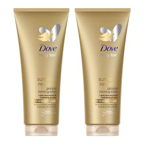 Dove Summer Revived Loción Autobronceadora Gradual con Aloe Vera y Glicerina