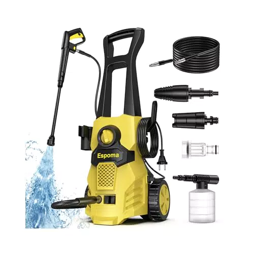Espoma Hidrolimpiadora Alta Presión 120 Bar para Hogar Jardín y Coche 380 l/h