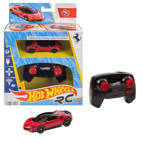 Hot Wheels RC Ferrari SF90 Stradale Assetto Fiorano Coche Teledirigido 1:64