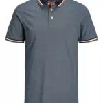 JACK & JONES Jjepaulos Polo Ss Polo, Hombre, Denim Azul