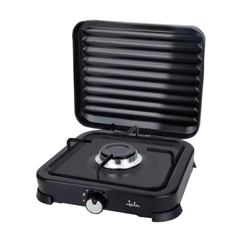 Jata JECG2702 Cocina de Gas Portátil con Parrilla, Ideal para Camping