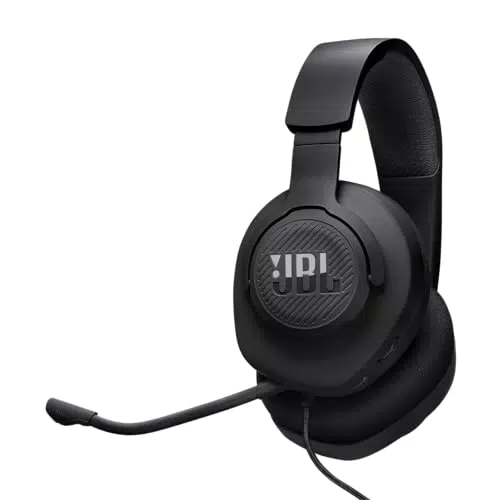 JBL Quantum 100M2 Cascos Gaming con QuantumSOUND, Micrófono Desmontable, Multiplataforma