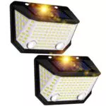 K Kasonic Luces Solares con Sensor para Cercas Impermeables para Jardín Exterior
