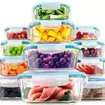 Kichly Recipientes De Vidrio Herméticos Para Alimentos Con Tapas Transparentes