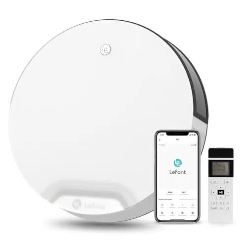 Lefant N1 Robot Aspirador Sin WiFi Con Mando, 4500Pa, Pelo Mascotas y Alfombras