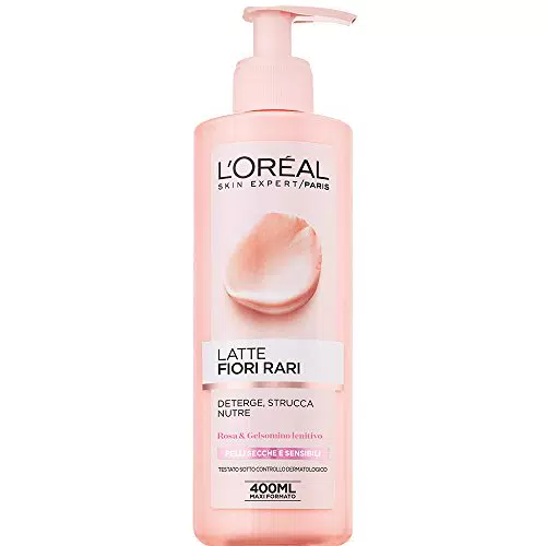L'Oréal Paris Fiori Rari Crema Desmaquillante Facial y Ojos para Piel Seca Sensible