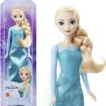 Mattel Frozen Elsa, muñeca patinadora con vestido y capa, regalo para +3 años.