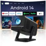Lyncast Mini Proyector Android 14 5G WiFi 6 Bluetooth 4K 1080P Auto Keystone