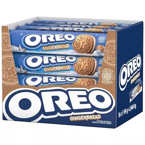 Oreo Gingerbread Galletas de Jengibre y Canela Crema de Vainilla Edición Navidad