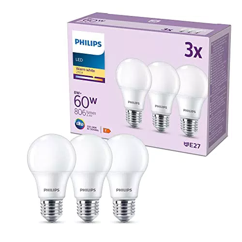 Philips - Bombilla LED A60 13W 1521 lúmenes, casquillo E27