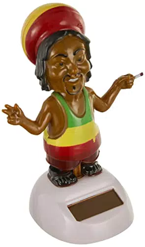 Puckator Muñeco Solar Rasta Decorativo Energía Solar