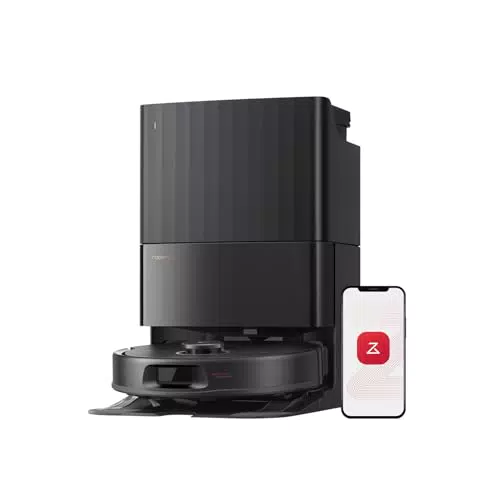 Roborock QV 35A Robot Aspirador con 8000Pa, Dos Mopas Giratorias y Navegación Inteligente