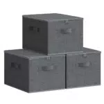 Songmics Cajas de Almacenamiento Plegables con Tapas y Asas para Ropa