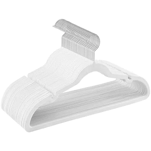 SONGMICS Perchas de Terciopelo, Juego de 30 Piezas, Antideslizantes
