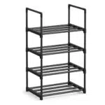 Songmics Zapatero Metálico Apilable de 4 Niveles Organizador para Zapatos LSA004B01