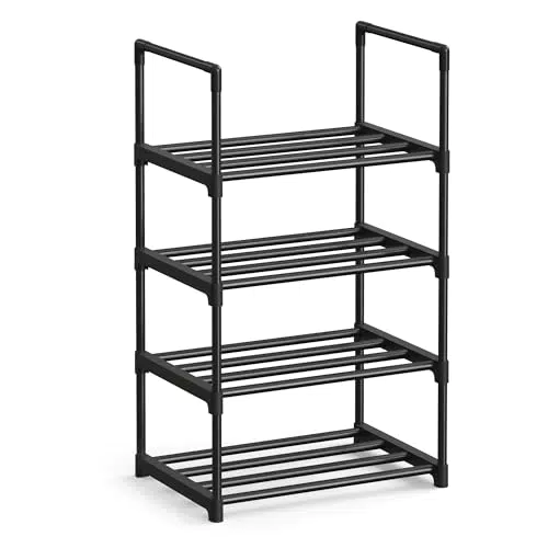 Songmics Zapatero Metálico Apilable de 4 Niveles Organizador para Zapatos LSA004B01